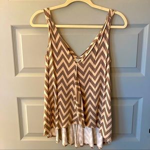 High Low Chevron Top